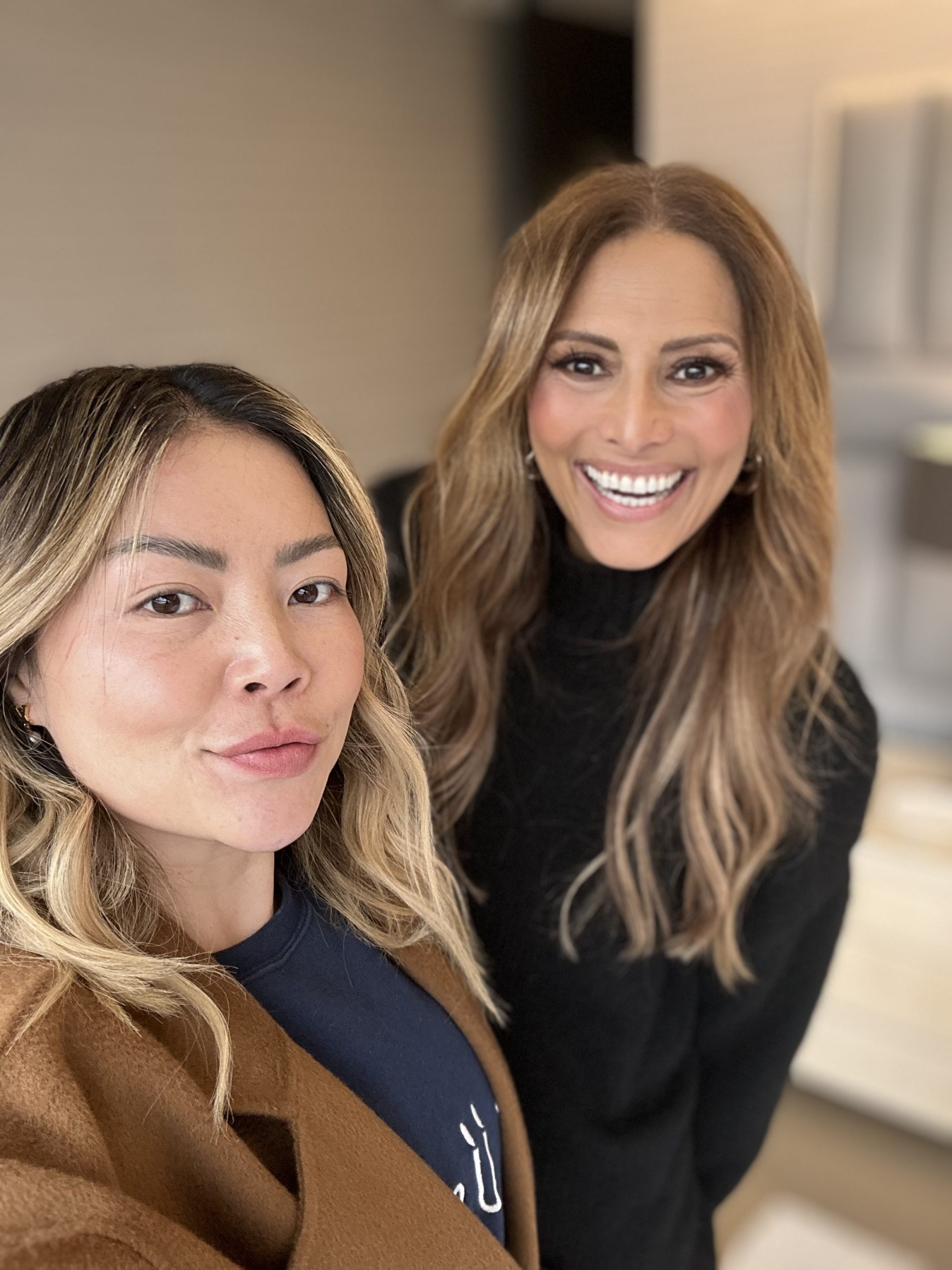Liz Tieu with celebrity client Sally Obermeder